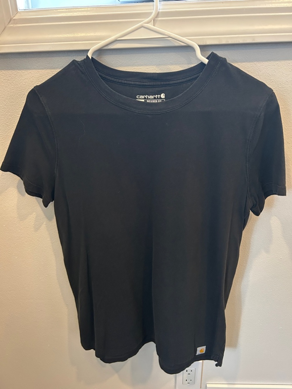 Carhartt Black Short Sleeve Crew Neck Tee - relaxed fit